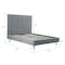 Manhattan Comfort Crosby Queen-Size Bed in Grey BD009-QN-GY - alternate 3